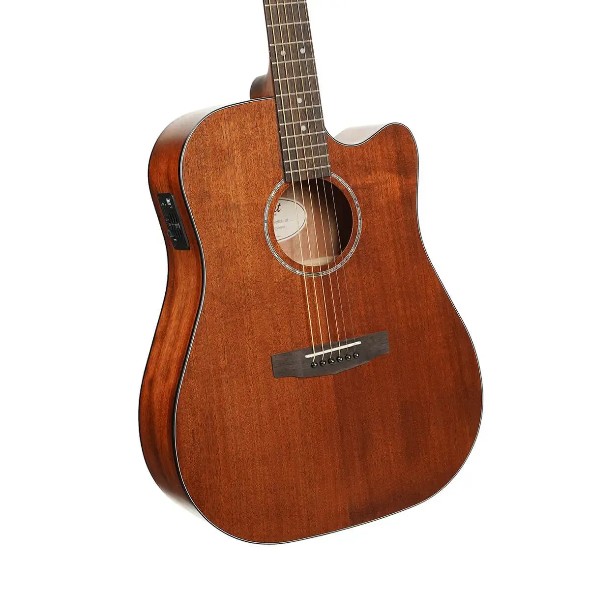 Cort Earth60MCE Acoustic-Electric Guitar – Mahogany Natural — view 2