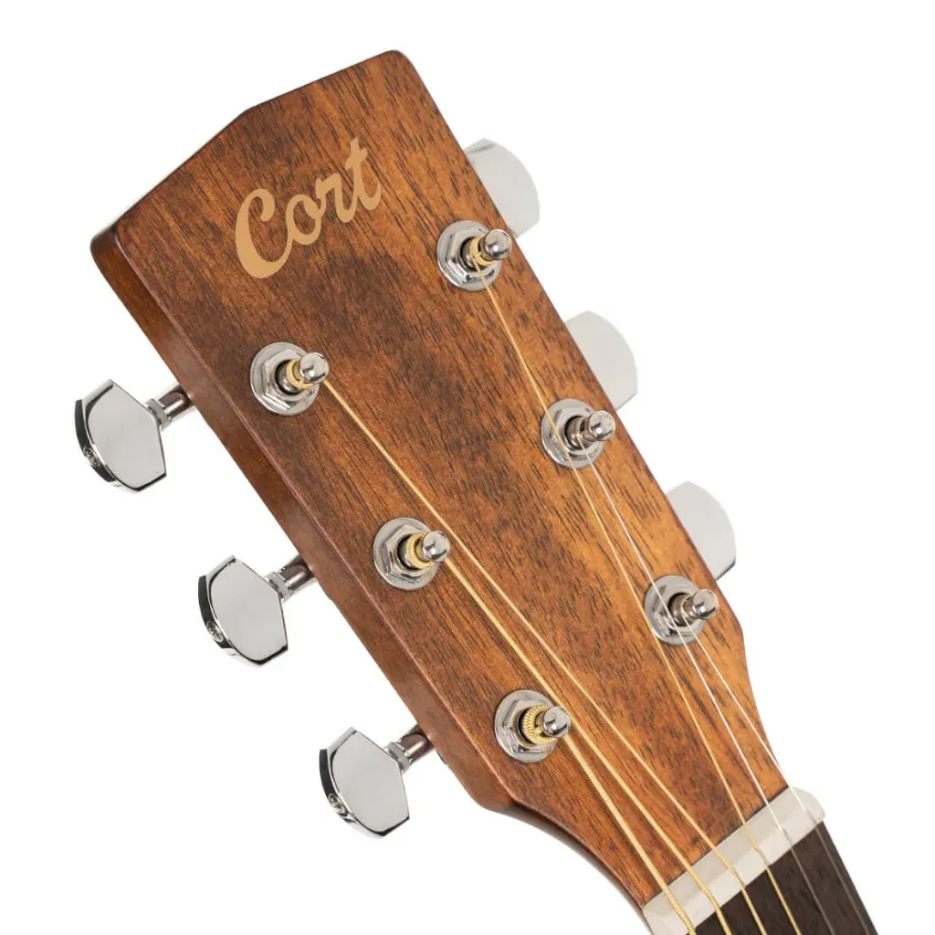 Cort Earth60MCE Acoustic-Electric Guitar – Mahogany Natural — view 8