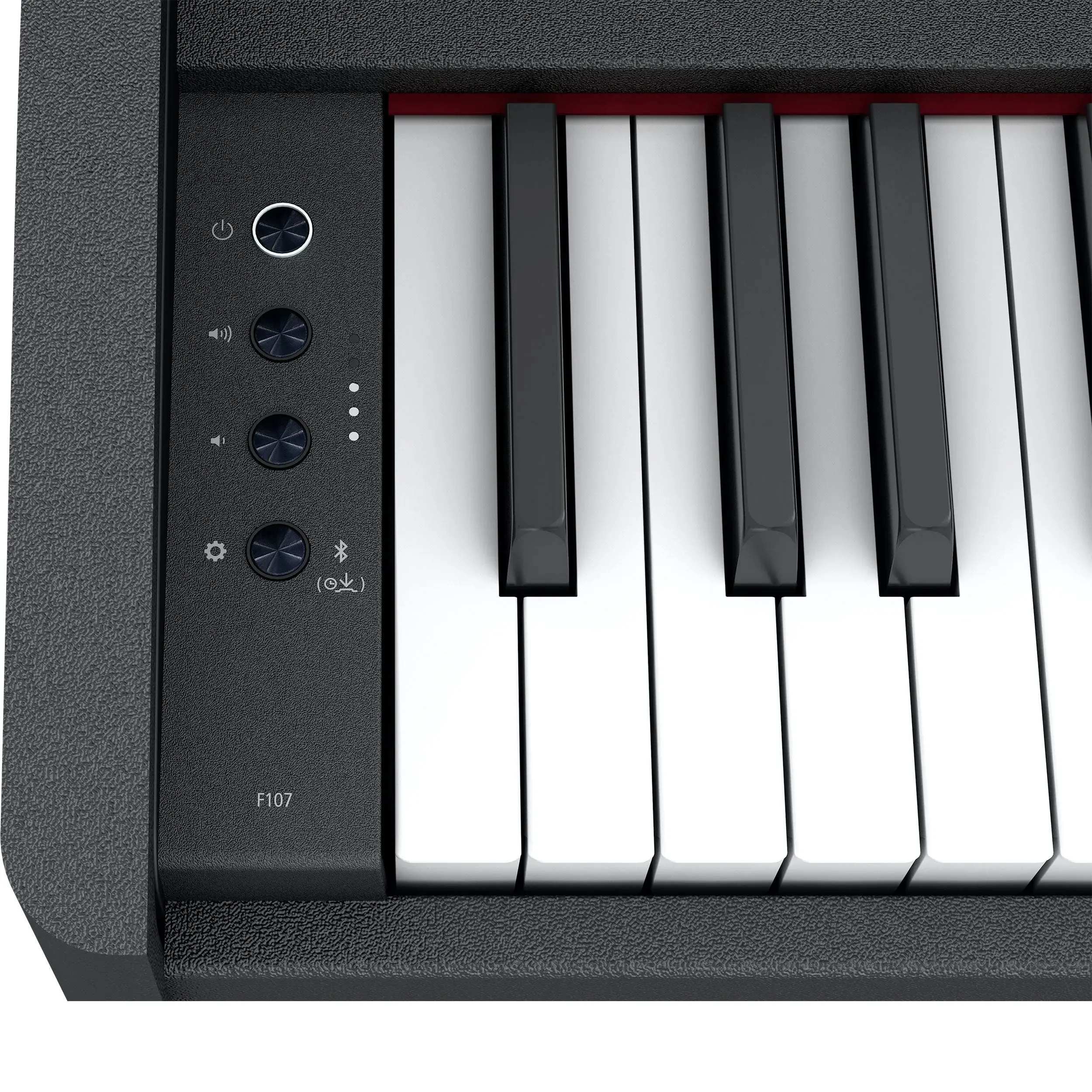 Roland F107 Digital Upright Piano - Black — view 4