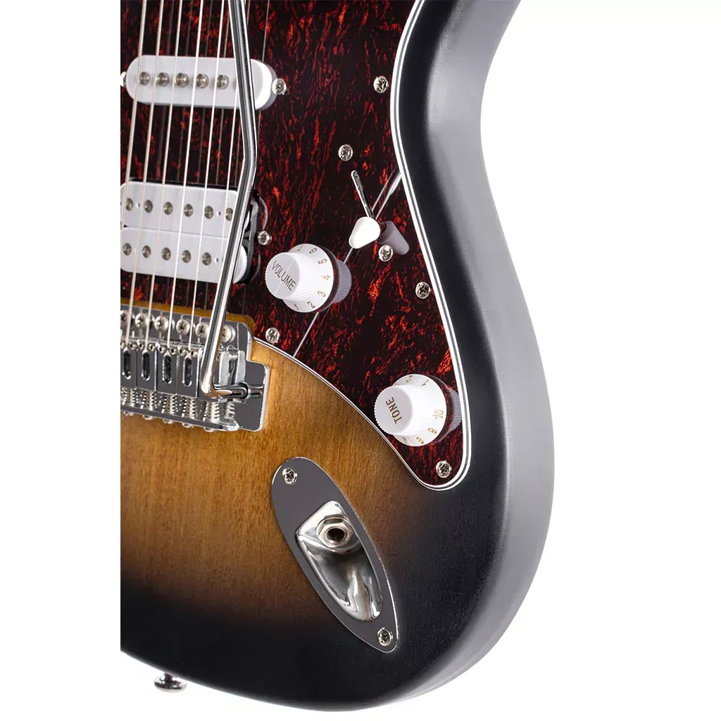 Cort G110 Electric Guitar – HSS – Open Pore Sunburst — view 4