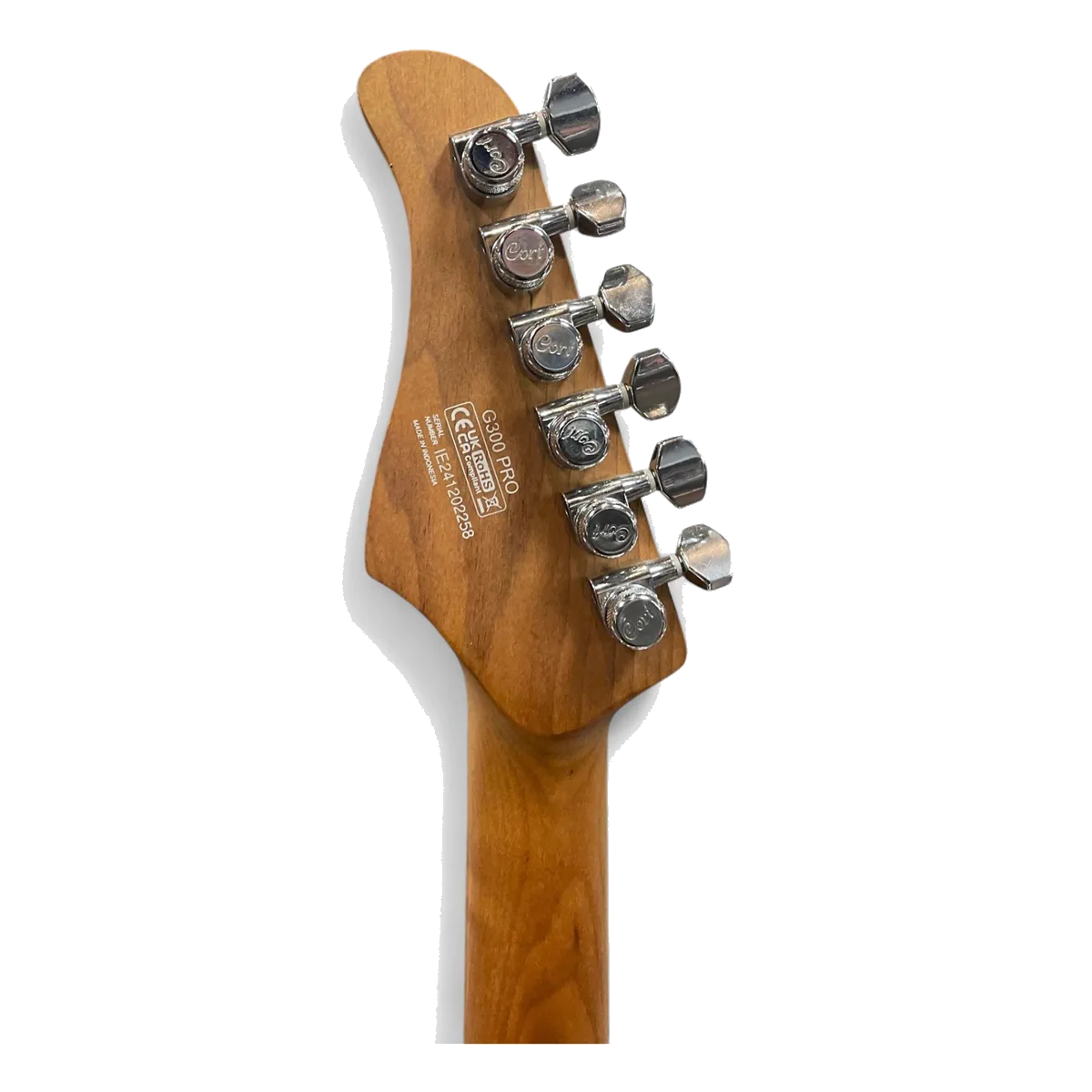 Cort G300 Pro HH Electric Guitar – American Basswood Body – Metallic Gold — view 7