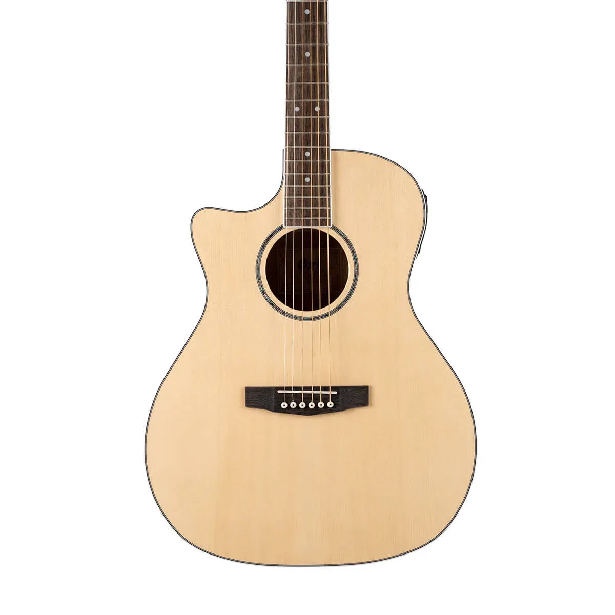 Cort GA MEDX Left-Handed Electric Acoustic Guitar - Open Pore Natural