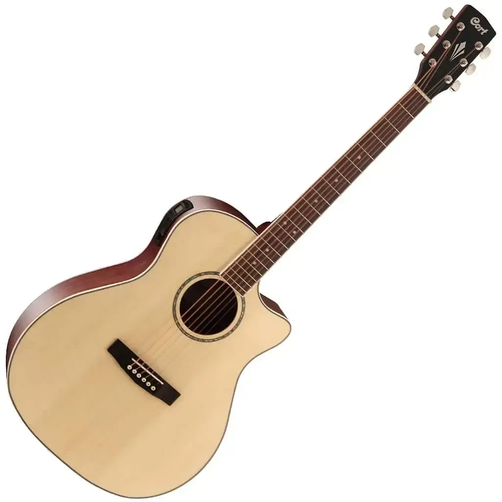 Cort GA-MEDX Acoustic-Electric Guitar – Natural — view 3