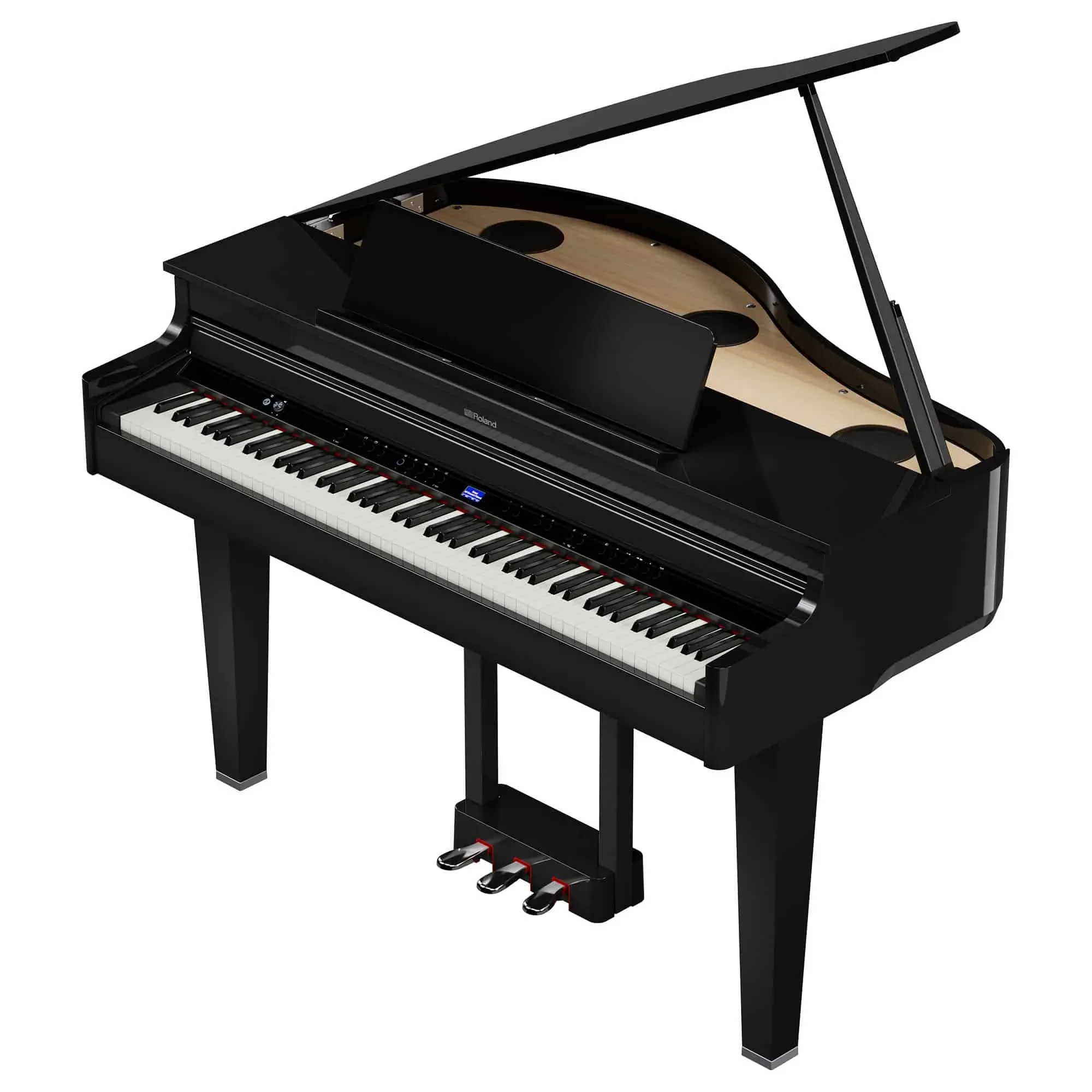 Roland GP-6 Digital Baby Grand Piano - Polished Ebony — view 3