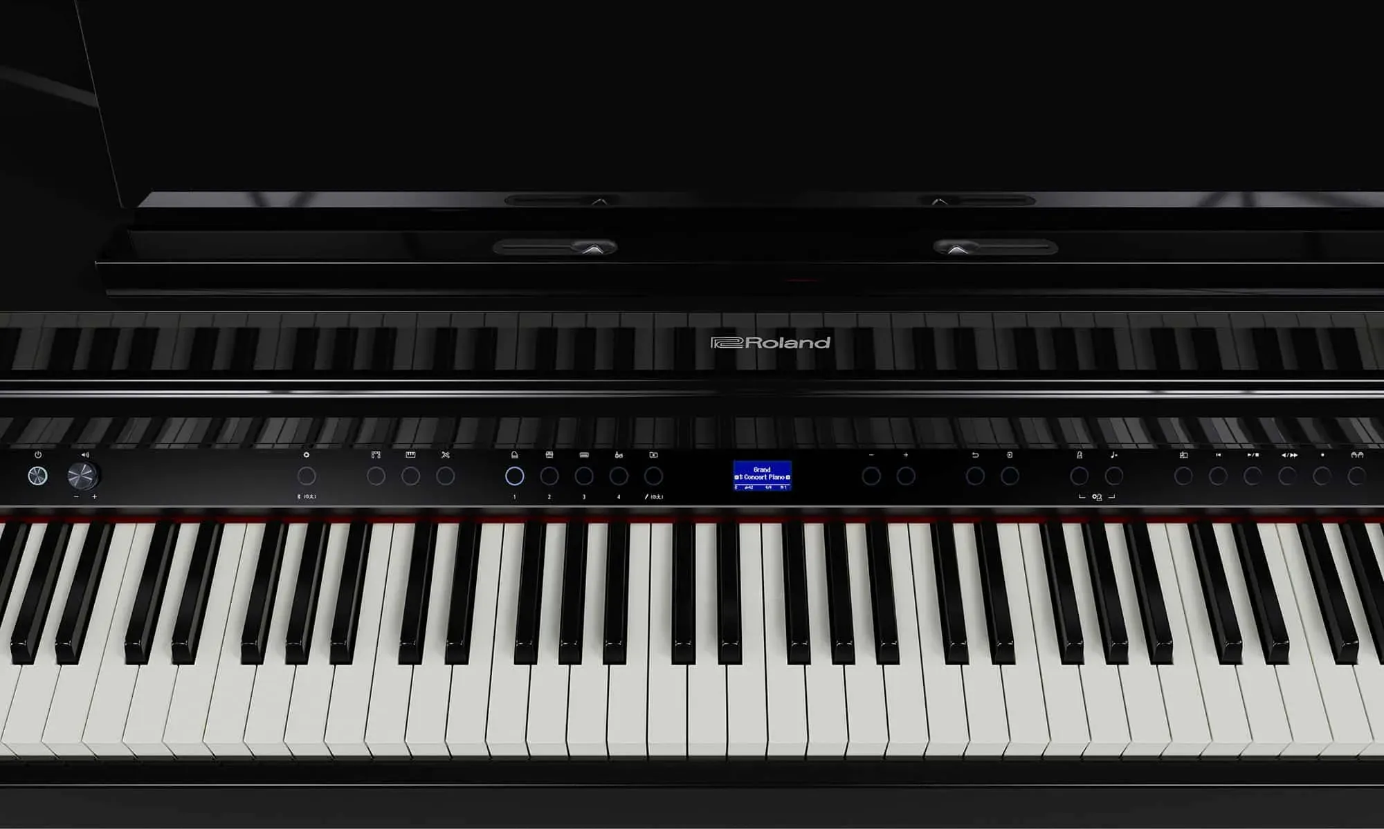 Roland GP-6 Digital Baby Grand Piano - Polished Ebony — view 4