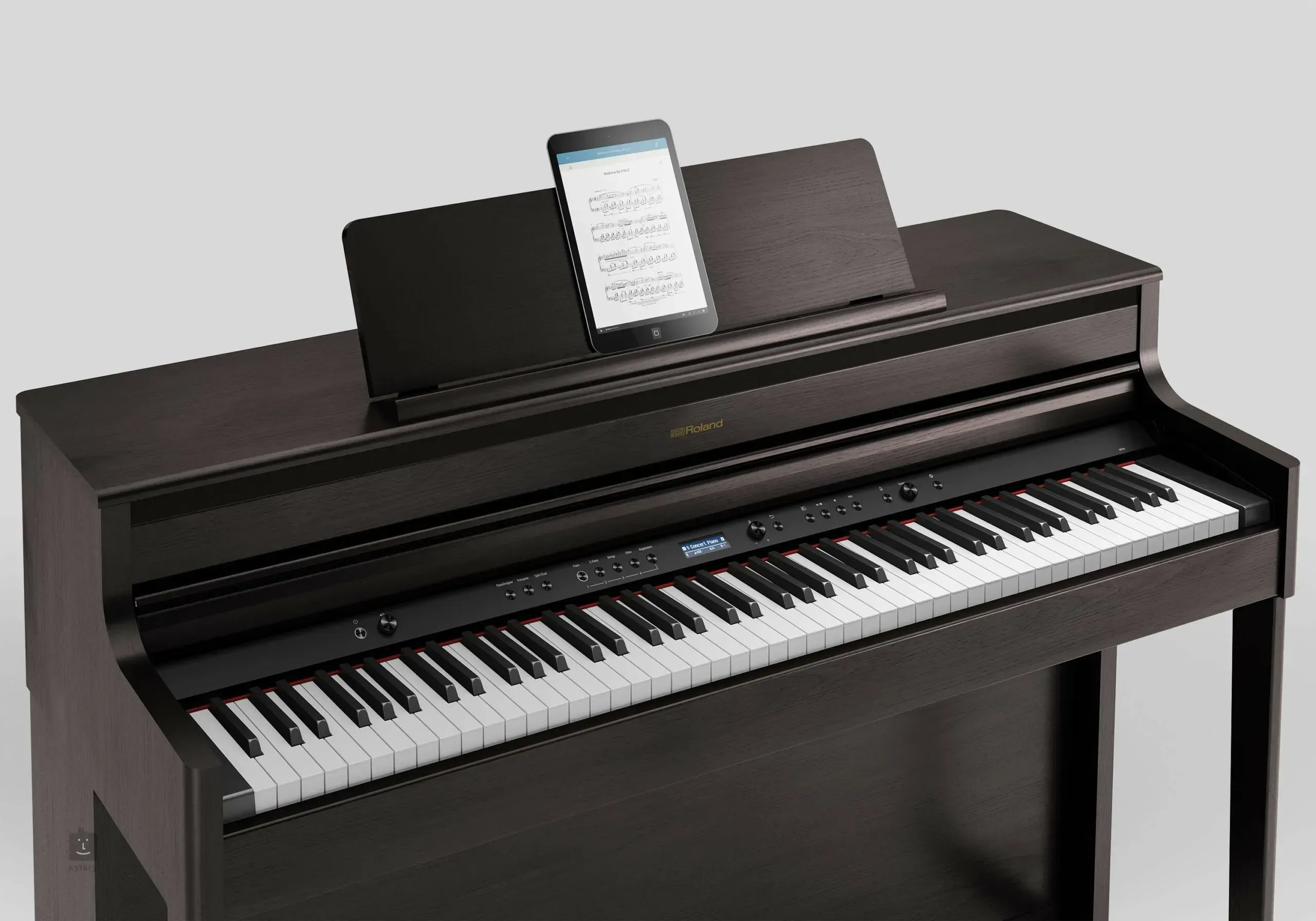 Roland HP704-WH Digital Piano (White) — view 3