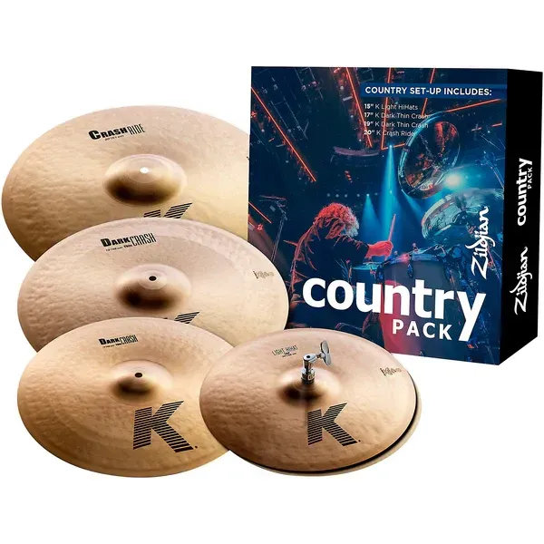Zildjian K Country Cymbal Set - 15-/17-/19-/20-inch
