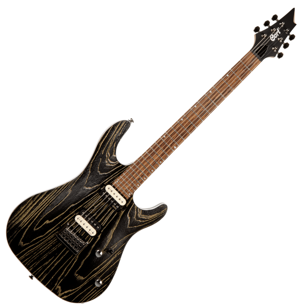 Cort KX300 Etched Electric Guitar – Black Gold — view 2