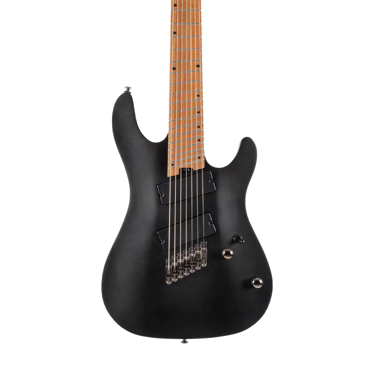 Cort KX307 Multi Scale 7-String Electric Guitar – Open Pore Black — view 1