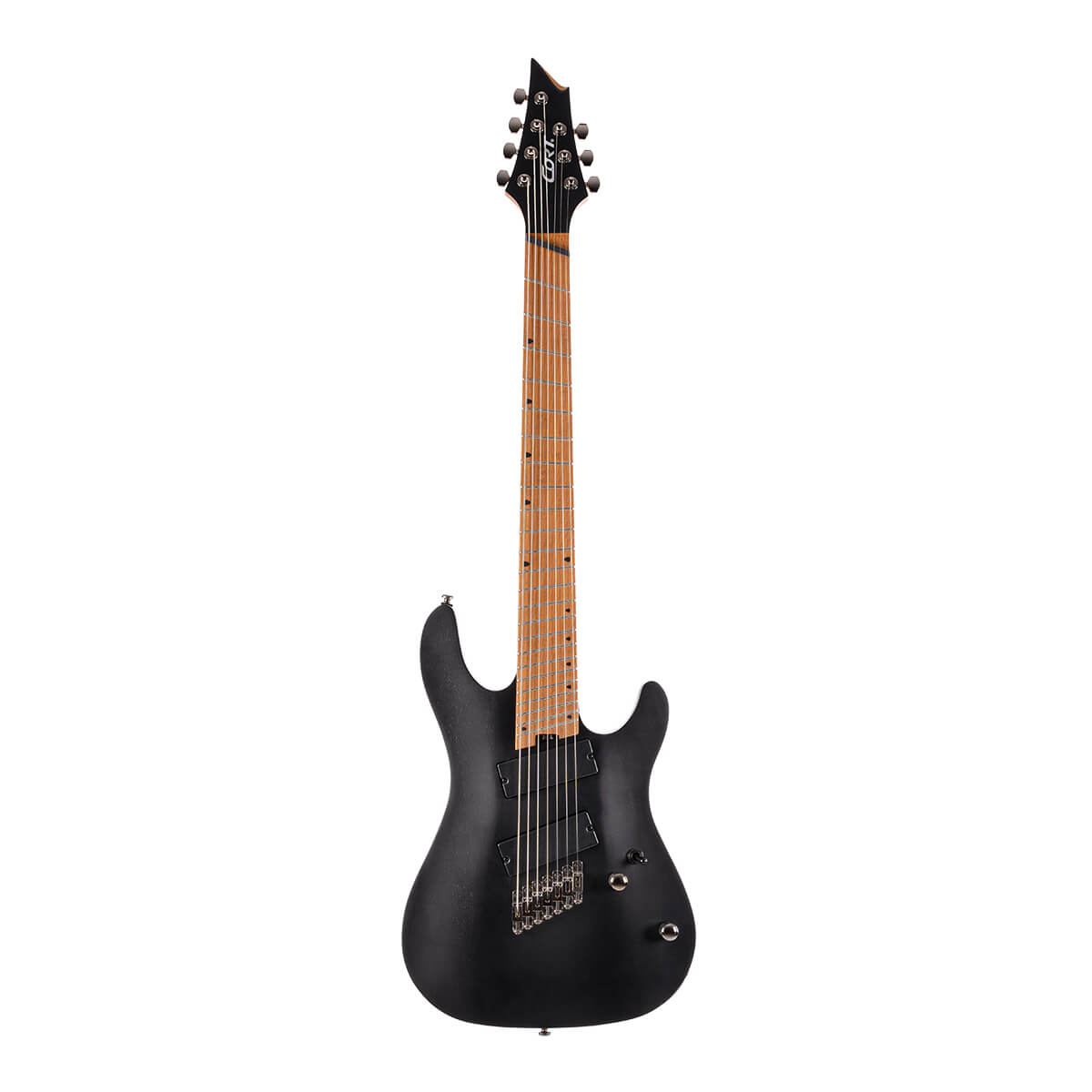 Cort KX307 Multi Scale 7-String Electric Guitar – Open Pore Black — view 2