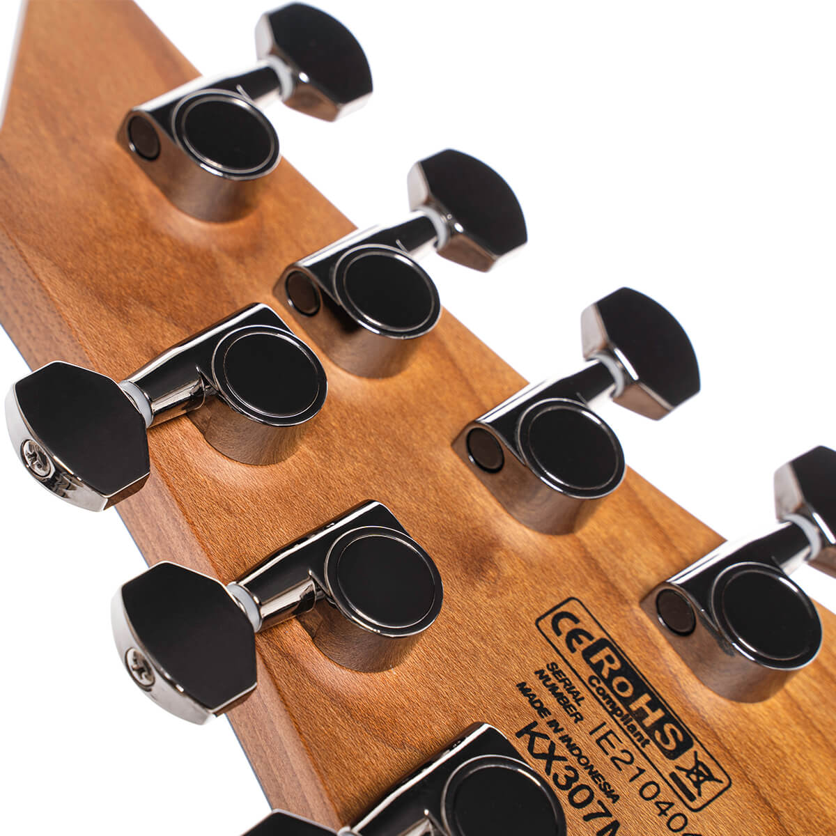 Cort KX307 Multi Scale 7-String Electric Guitar – Open Pore Black — view 6