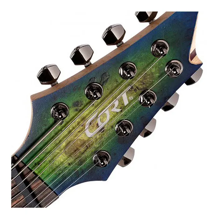 Cort KX508 Multi Scale 8 String Electric Guitar – Mariana Blue Burst — view 7