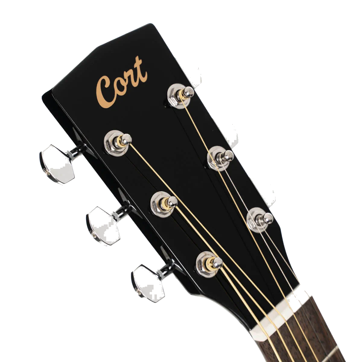 Cort L60CE BK Cutaway Acoustic-Electric Guitar – Black Gloss — view 5