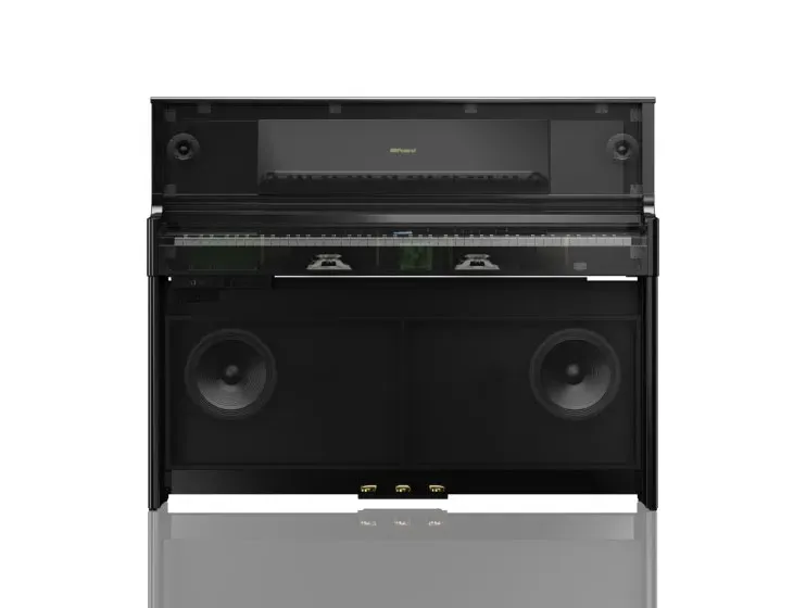 Roland LX706-PE Digital Piano with Stand (Polished Ebony) — view 2