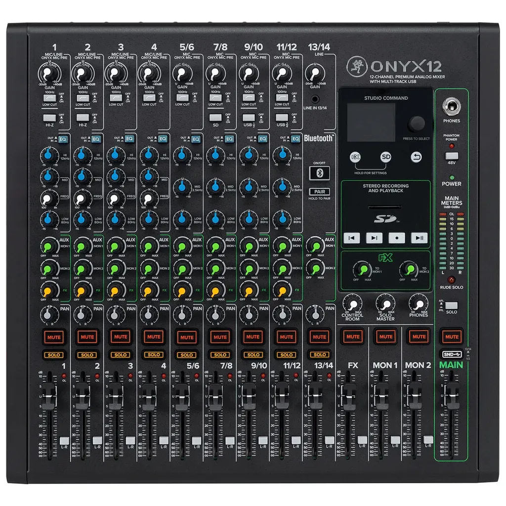 Mackie Onyx12 12-channel Analog Mixer with Multi-Track USB — view 2