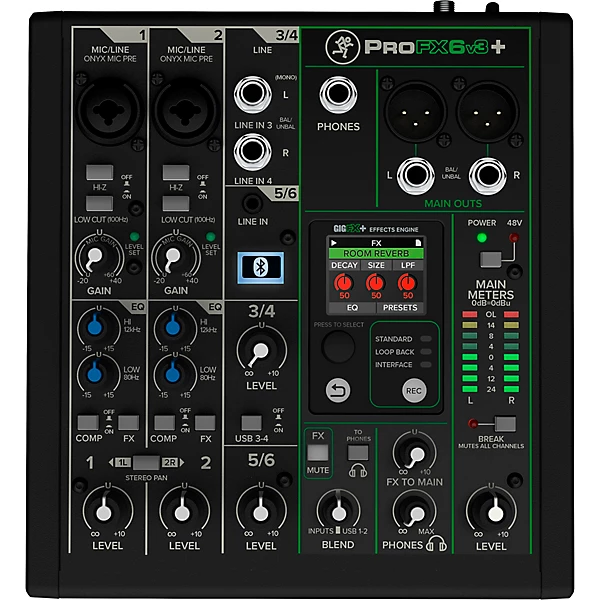 Mackie ProFX6v3 Plus 6-channel Mixer with Bluetooth — view 2