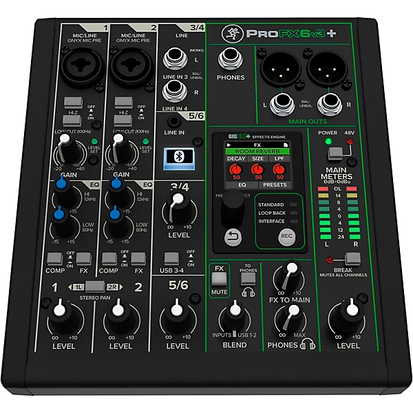 Mackie ProFX6v3 Plus 6-channel Mixer with Bluetooth — view 4
