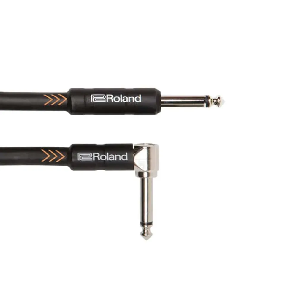 Roland RIC-B10A – Straight to Right Angled Black Series Instrument Cable – 3m — view 2