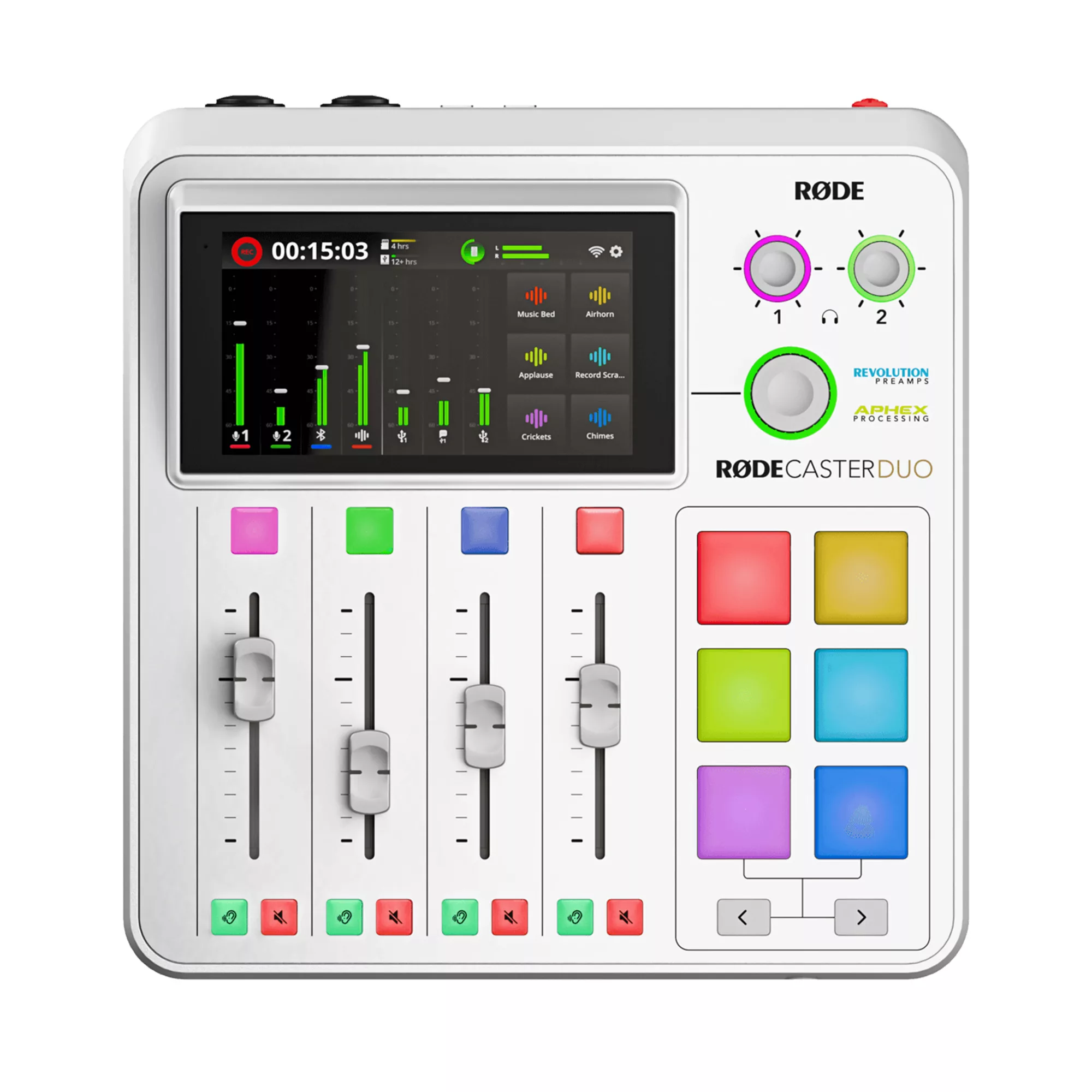 RØDE Rodecaster Duo – Integrated Audio Production Studio – White — view 1