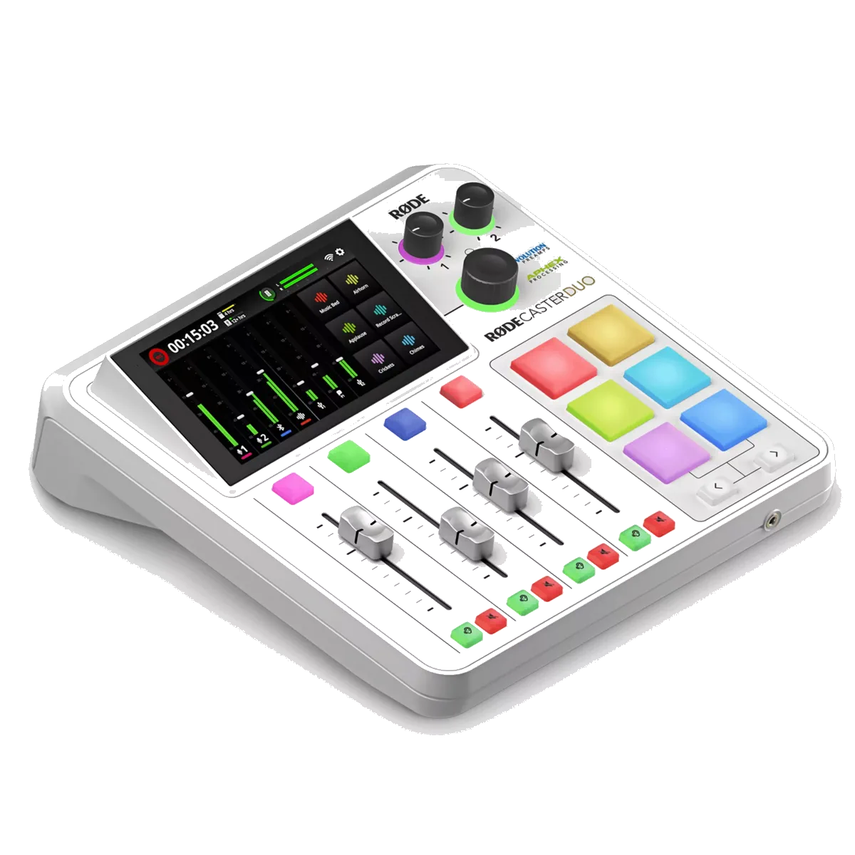 RØDE Rodecaster Duo – Integrated Audio Production Studio – White — view 2