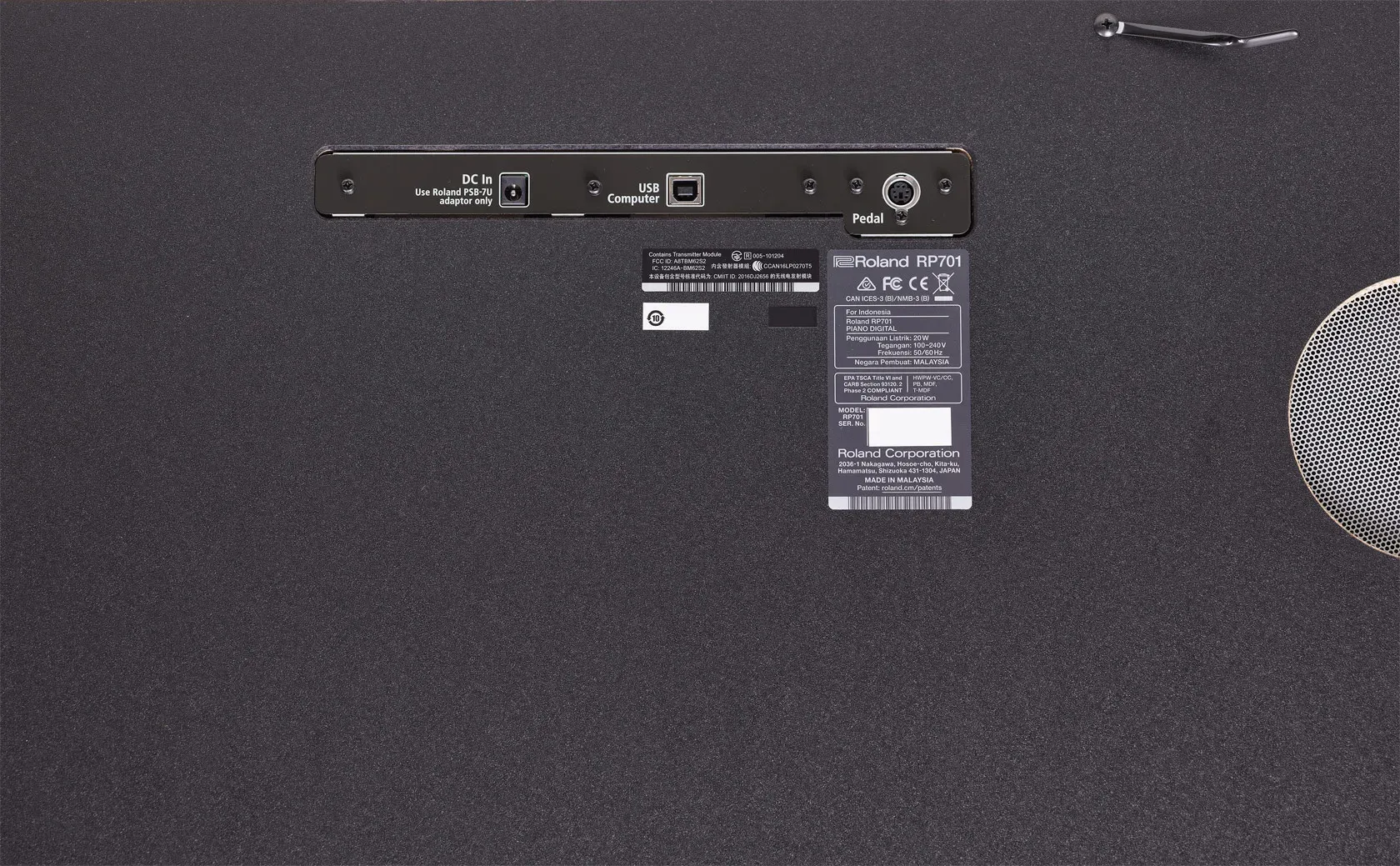 Roland RP701 Digital Upright Piano - Contemporary Black — view 6