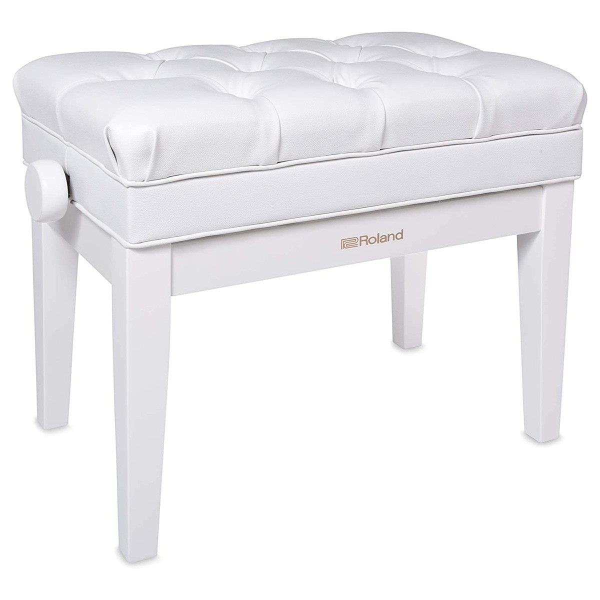 Roland RPB-500PW Piano Bench – Polished White — view 1