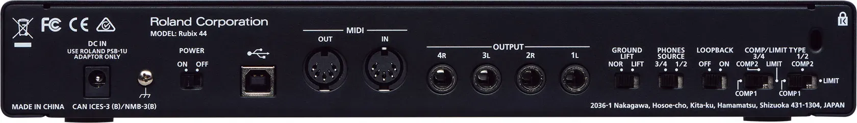 Roland RUBIX44 4-In/4-Out High-Resolution Interface — view 3
