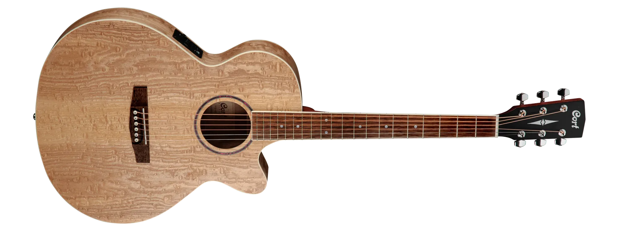 Cort SFX-AB Ash Burl Acoustic Electric Guitar – Natural Ash — view 2