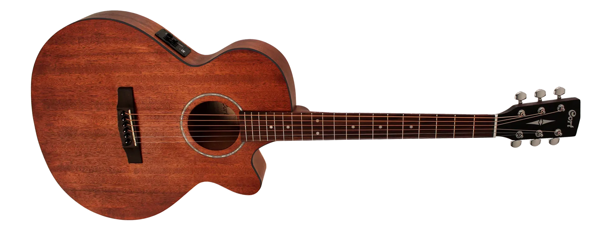 Cort SFX-MEM Acoustic-Electric Guitar – Natural Mahogany — view 2