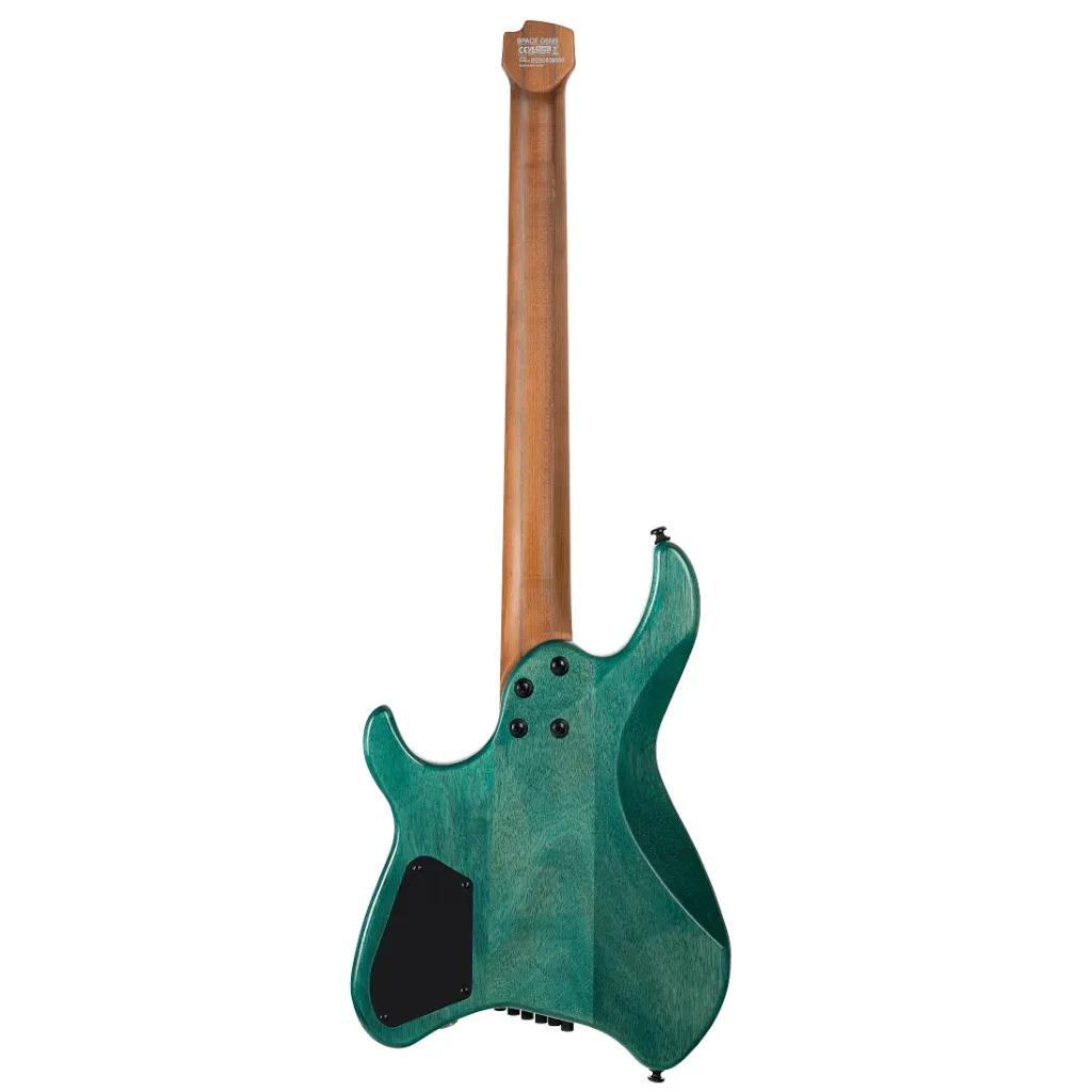 Cort Space G6MS Headless Electric Guitar – Semi Gloss Turquoise — view 3