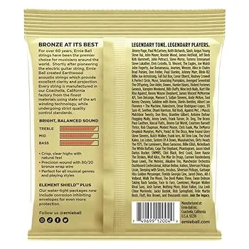 Ernie Ball Light Earthwood 80/20 Bronze Acoustic Strings - 11-52 — view 2