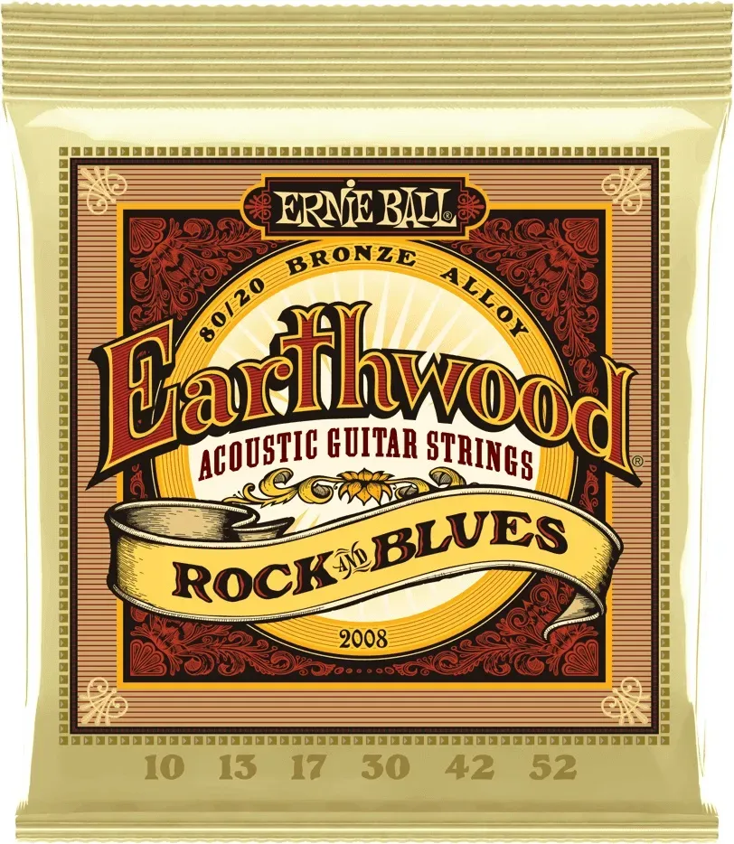 Ernie Ball Earthwood Acoustic 80/20 Bronze Rock and Blues 10-52 — view 1