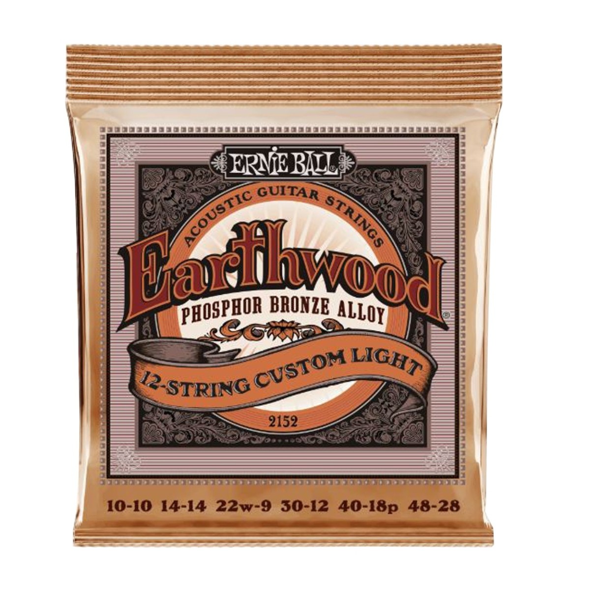 Ernie Ball Earthwood Phosphor Bronze Acoustic 12-String – Custom Light – 10-48 — view 1
