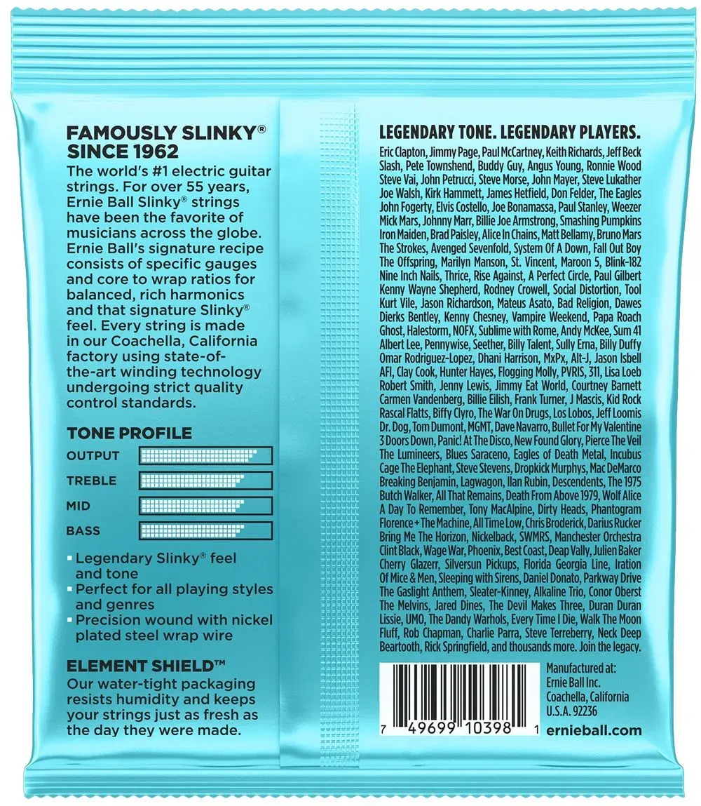 Ernie Ball Mighty Slinky Nickel Wound Electric Guitar Strings - .0085-.040 — view 2
