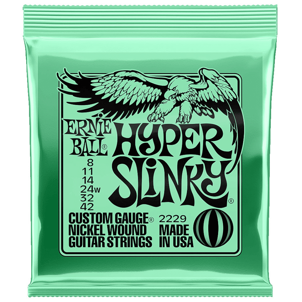 Ernie Ball Hyper Slinky Electric Guitar Strings – (8-42) — view 1