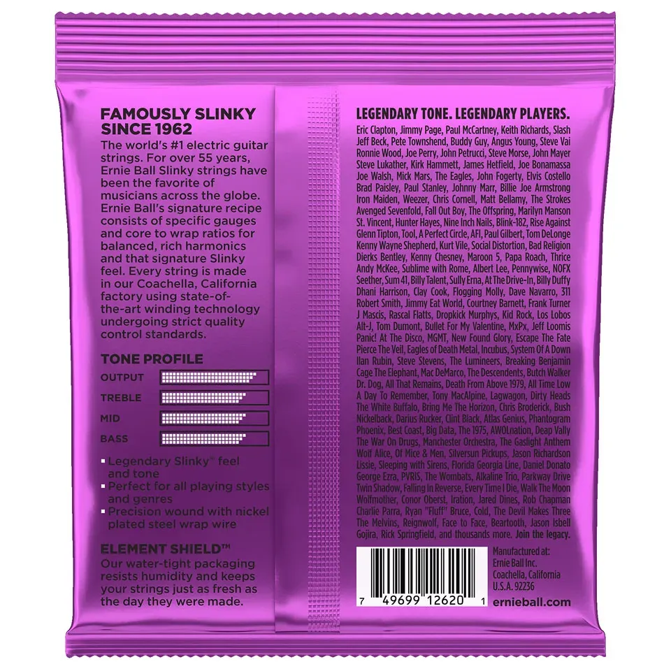 Ernie Ball Power Slinky 7-string Nickel Wound Electric Guitar Strings - .011-.058 — view 2