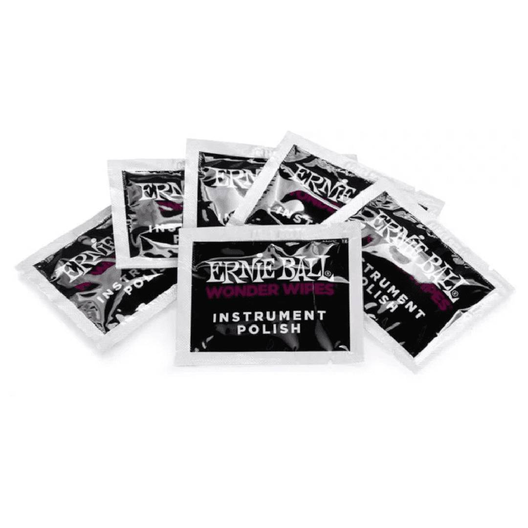 Ernie Ball Wonder Wipes Instrument Polish Wipes – 6 Pack — view 2