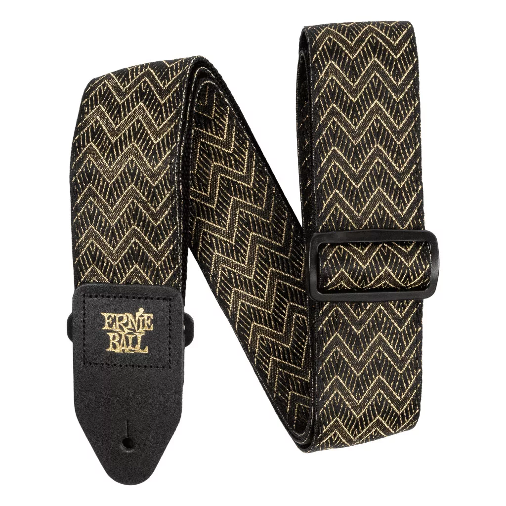 Ernie Ball Classic Jacquard Guitar Strap – Golden Waves