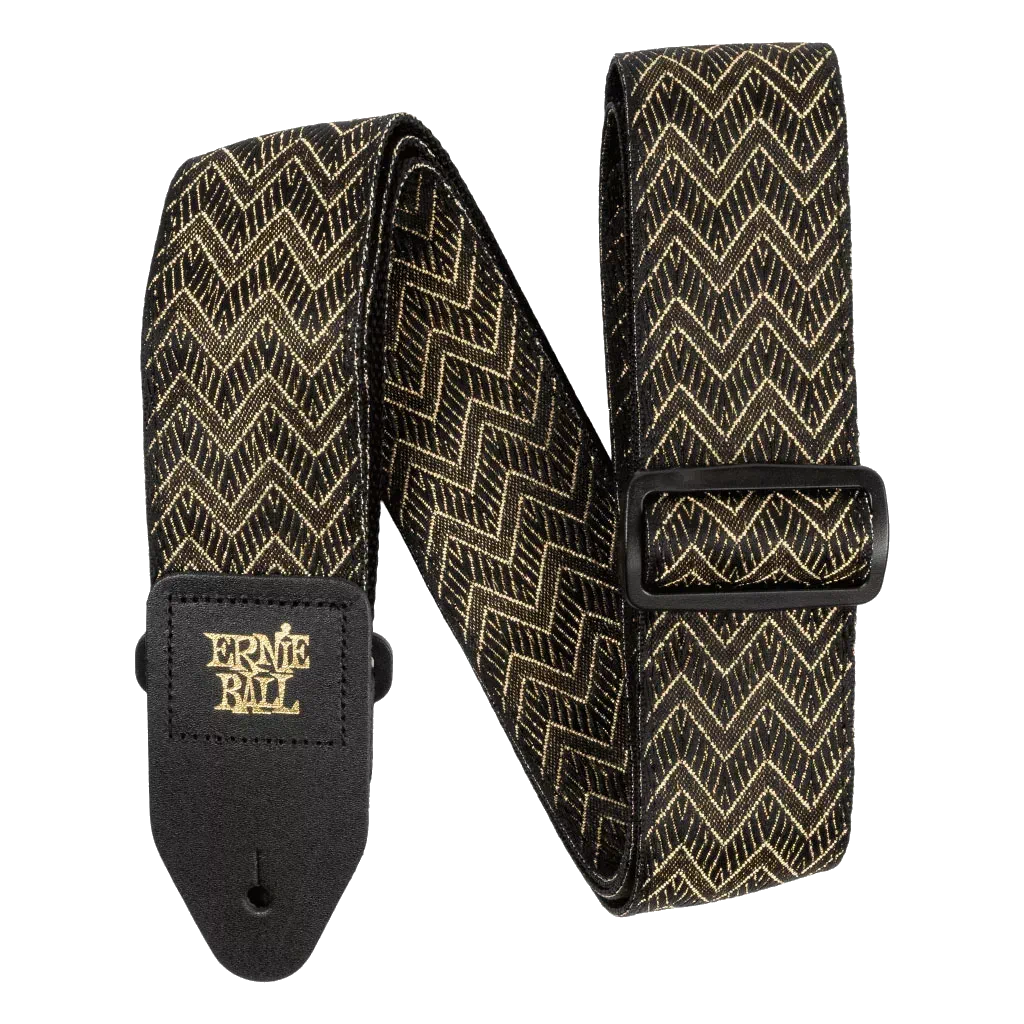Ernie Ball Classic Jacquard Guitar Strap – Golden Waves