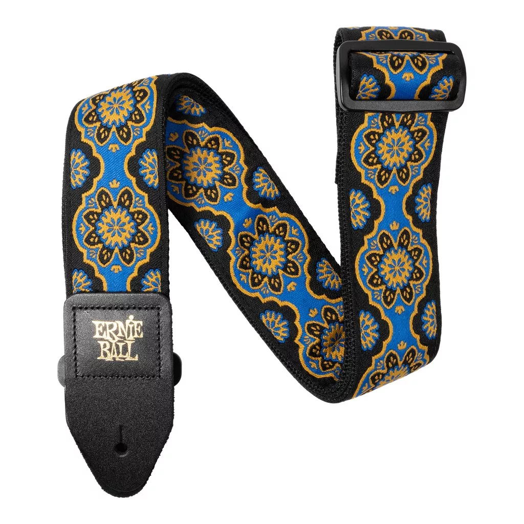 Ernie Ball Classic Jacquard Guitar Strap/Bass Strap – Kaleidoscope Blue