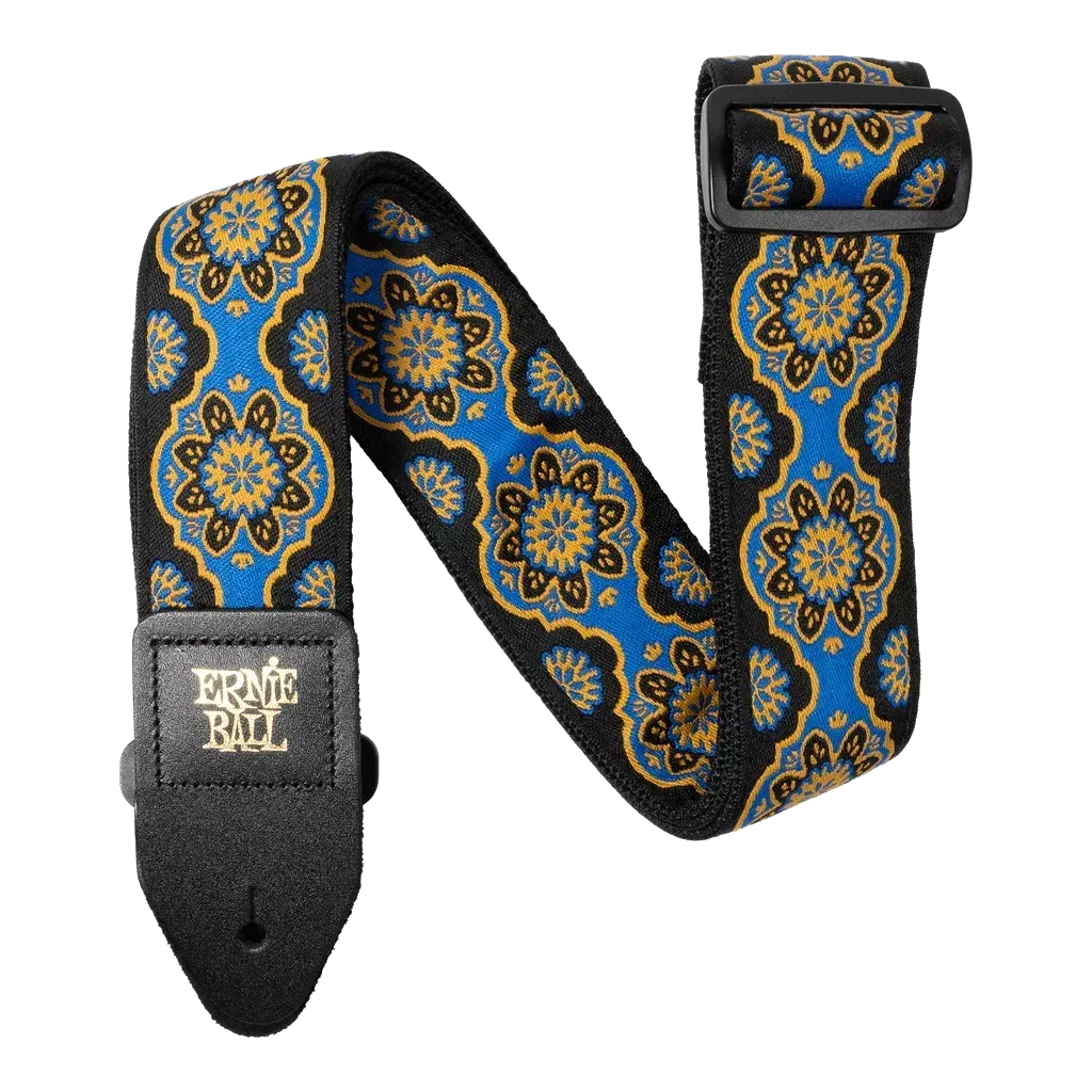 Ernie Ball Classic Jacquard Guitar Strap/Bass Strap – Kaleidoscope Blue