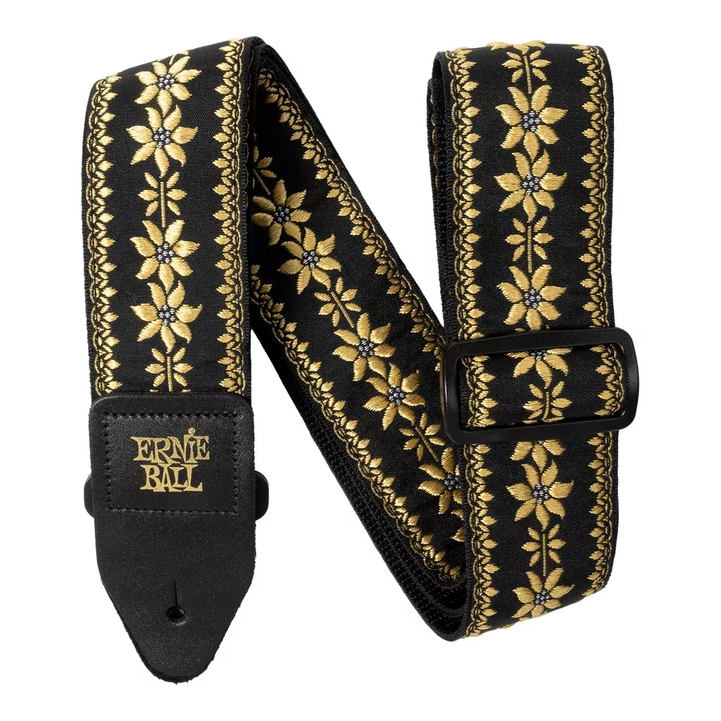 Ernie Ball Classic Jacquard Guitar Strap/Bass Strap – Flower Crown