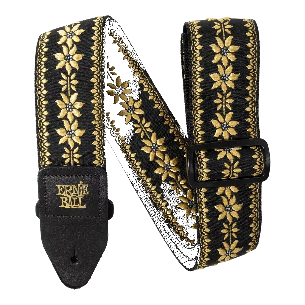 Ernie Ball Classic Jacquard Guitar Strap/Bass Strap – Flower Crown