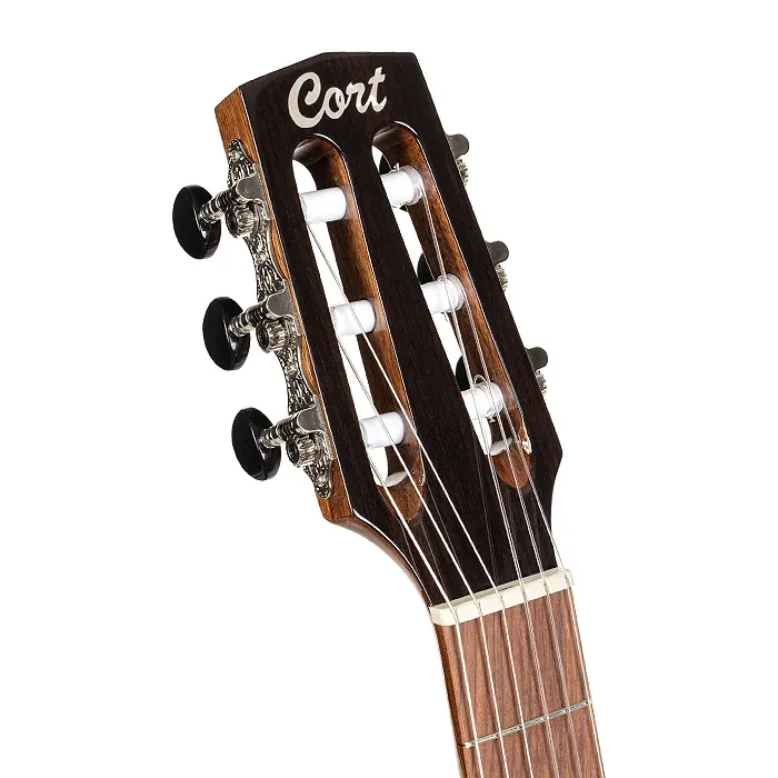 Cort Sunset Nylectric II Nylon String Classical Guitar – Black — view 4