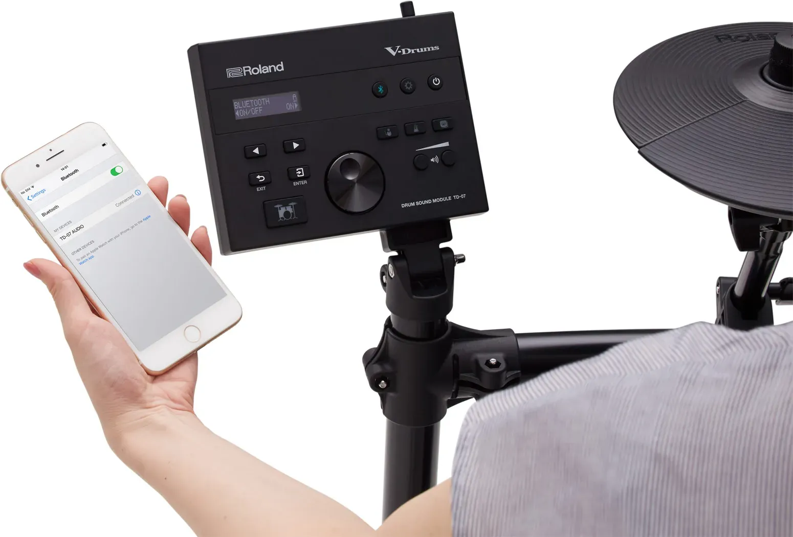 Roland V-Drums TD-07KV Electronic Drum Set — view 7