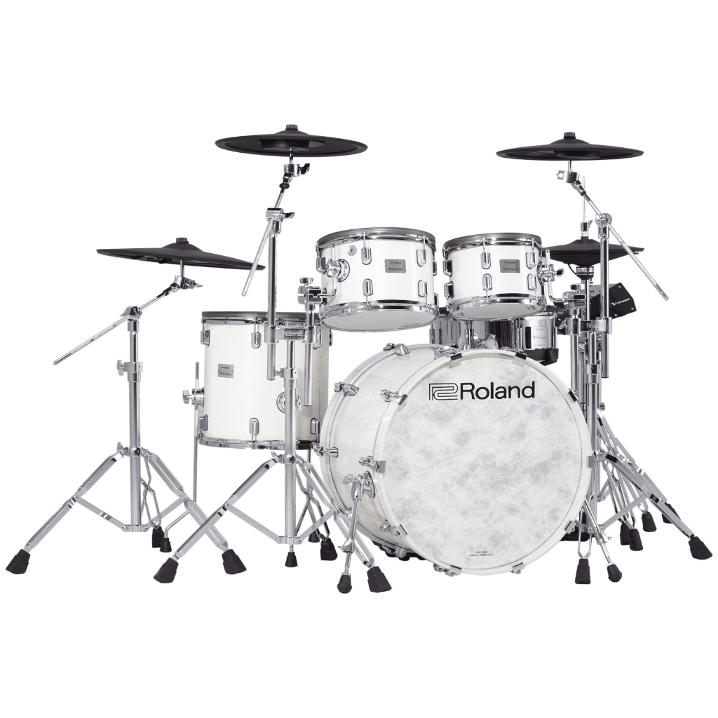 Roland V-Drums Acoustic Design VAD706 Electronic Drum Set – Pearl White — view 1