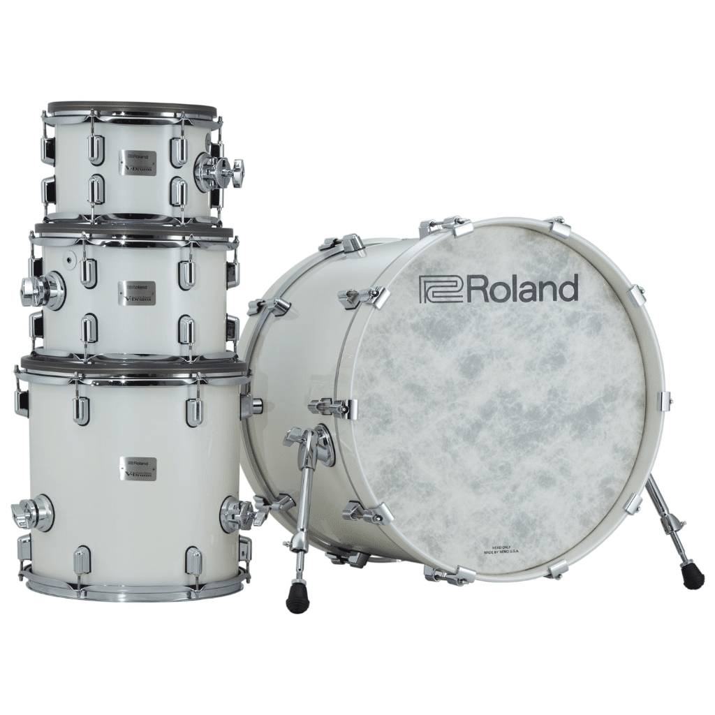 Roland V-Drums Acoustic Design VAD706 Electronic Drum Set – Pearl White — view 2