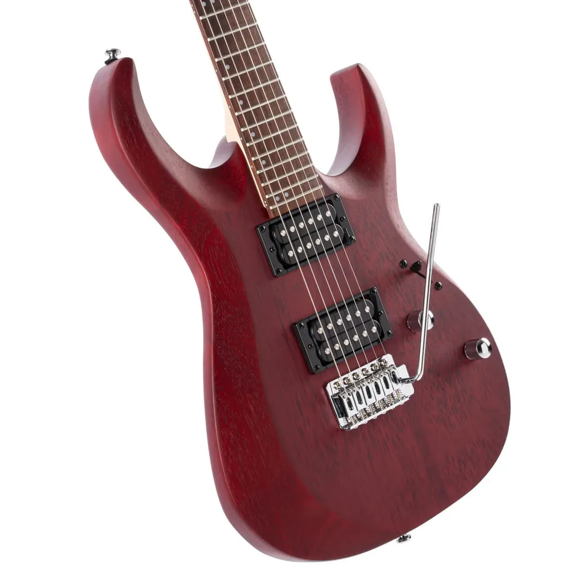 Cort X100 Electric Guitar – Open Pore Black Cherry — view 2