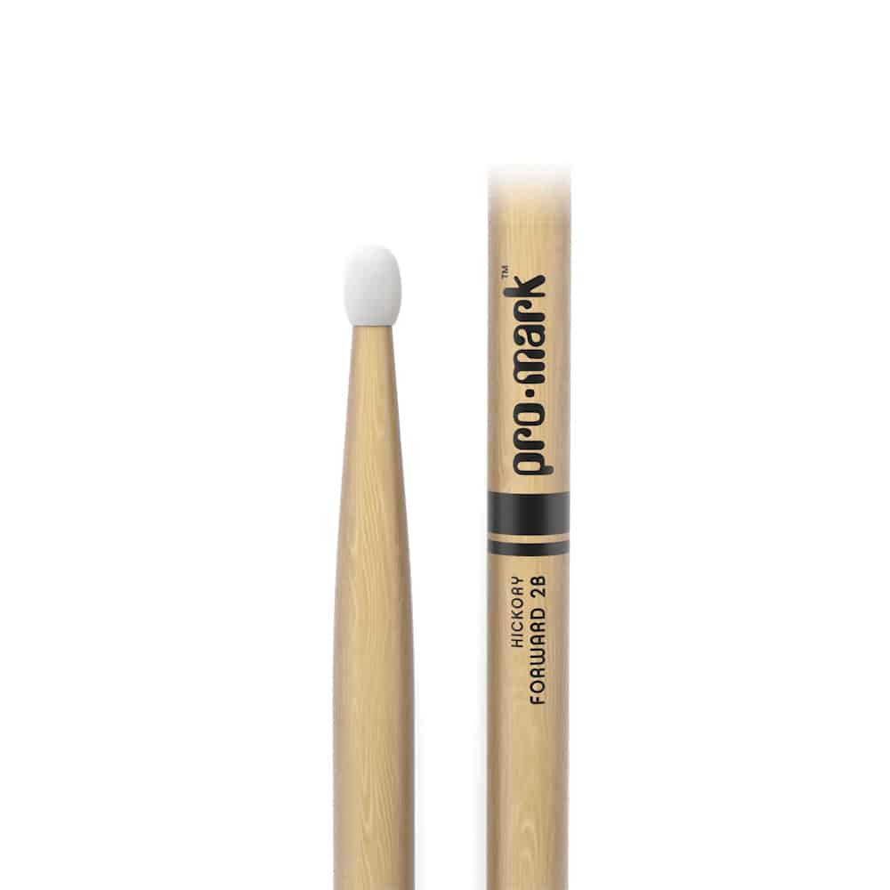 Promark Classic Forward 2B Hickory Nylon Tip Drum Stick — view 1