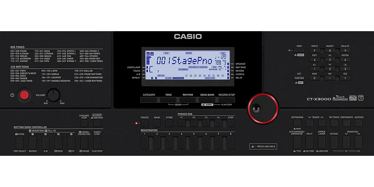 CASIO KEYBOARD CT-X5000C2 — view 3